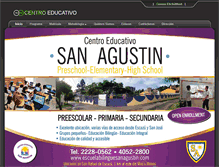 Tablet Screenshot of escuelabilinguesanagustin.com